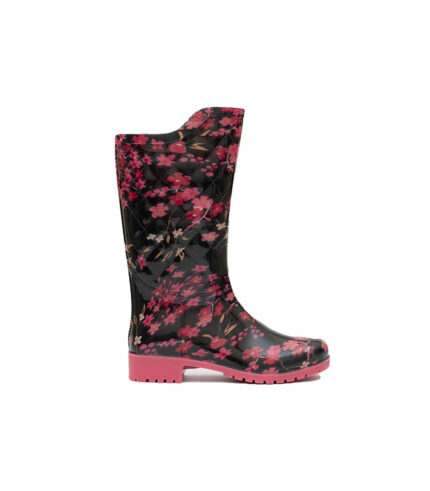 hillson desi girl rainboot for women, water proof gumboot, slip resistant waterproof boot. d1 side