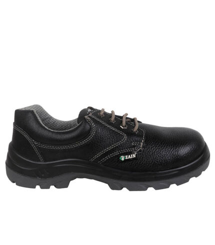 zain safety zm 16 safety shoes, pu sole, anti-skid, isi marked, 200j steel toe cap, water resistant industrial safety shoe