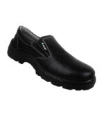 zain safety zm08 slip-on safety shoe, double density pu sole, leather upper