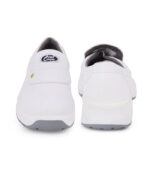 Allen cooper washable safety shoe AC 1442, micro-fibre upper, dd-pu sole, anti-skid, heat, water & oil resistant. Front and back.